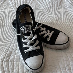 Converse Black and White Canvas Sneakers